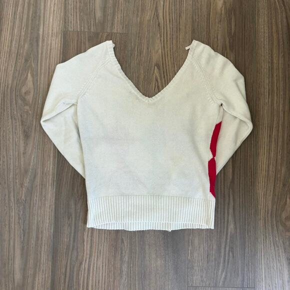 American Eagle Wool Sweater Off The Shoulder Vintage 2000s - Picture 5 of 5